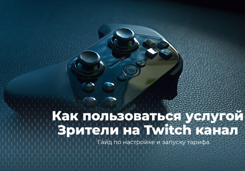 Гайд как пользоваться услугой Зрители на Twitch канал